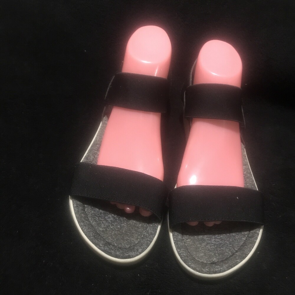 Blowfish Malibu Black Sandals Strappy Womens Size 10M Black W/White Soles